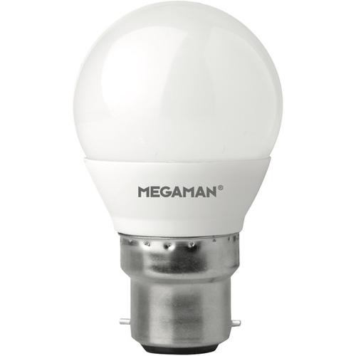 MEGAMAN LED Bulb Opal Golf Ball 2.9W 25W Equivalent BC B22 Non Dimmable Warm White