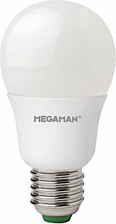 MEGAMAN LED Bulb Opal Classic 8.6W 60W Equivalent GLS ES E27 Non Dimmable Cool White