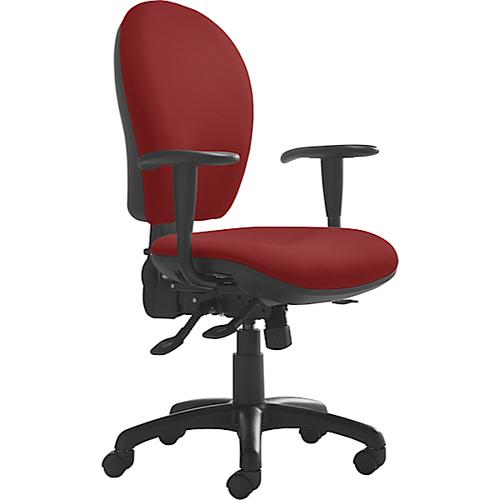 Opus High Back Operator Chair Phoenix Belize Red Fabric YP105 OX81HA