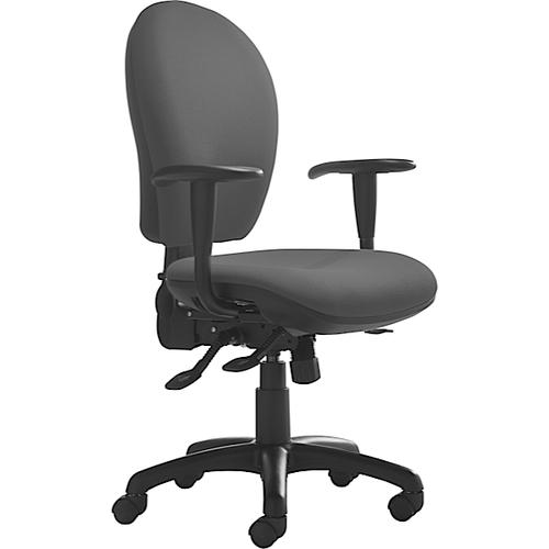 Opus High Back Operator Chair Phoenix Blizzard Grey Fabric YP081 OX81HA