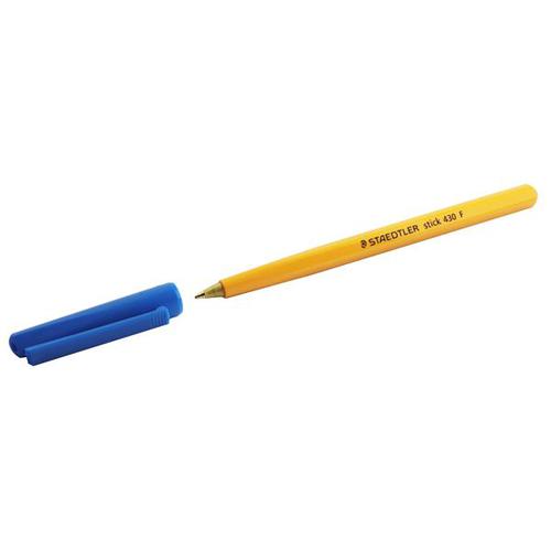 Staedtler Fine Point Stick Ball Pen Blue 430F3CP5 [Box 50]