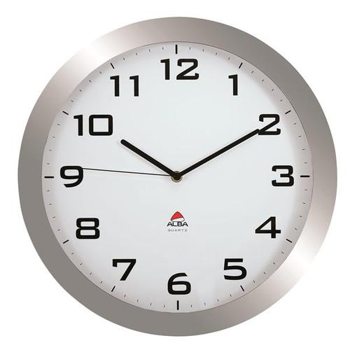 Alba Bigtime Wall Clock Quartz 380mm Metal Grey HORISSIMO M