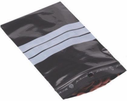 Mini Write-On Grip Seal Poly Bags 200gsm Black 305x405mm PBBGA4 [Pack 1000]