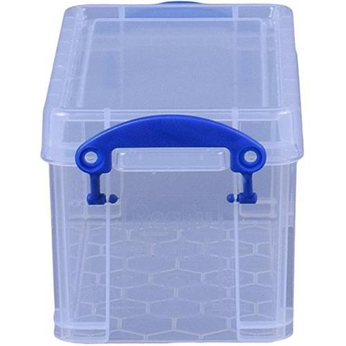 Really Useful Plastic 2.1 Litre Box with Lid 125x130x240mm Clear