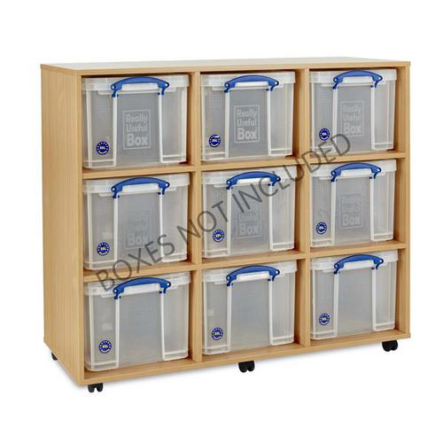 Monarch Really Useful Box Storage Unit (for 9x35 Litre) Beech EMPTY