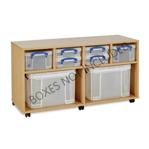 Monarch Really Useful Box Storage Unit (for 4x4ltr and 2x9ltr and 2x35ltr) Beech EMPTY