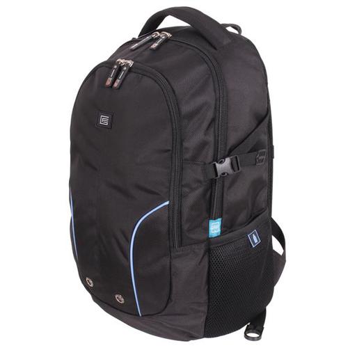 Gino Ferrari QUADRA GF517-24 Business Backpack (up to 16 inch laptop) Black/Blue Piping