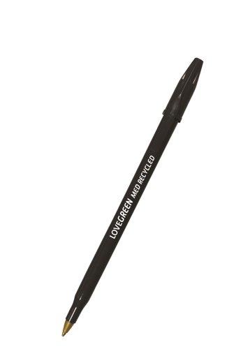 Lovegreen Recycled Ball Pen Black Medium LGBP-01 [Box 50]
