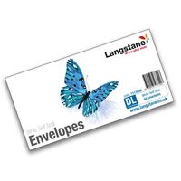 Langstane Small Pack Envelopes DL White 90gsm Self Seal [Pack 50]