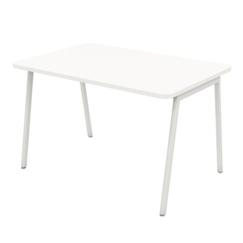 L&P ASCEND Rectangular Table 1200 White/White