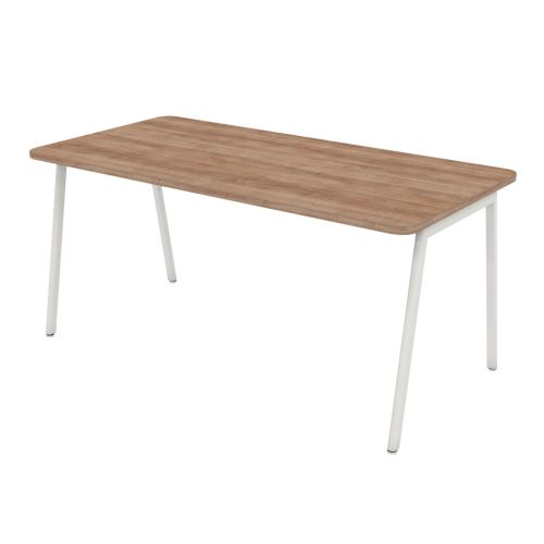 L&P ASCEND Rectangular Table 1600 White/Birch