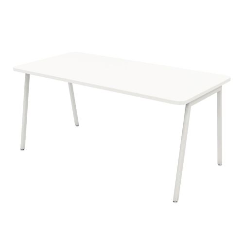 L&P ASCEND Rectangular Table 1600 White/White