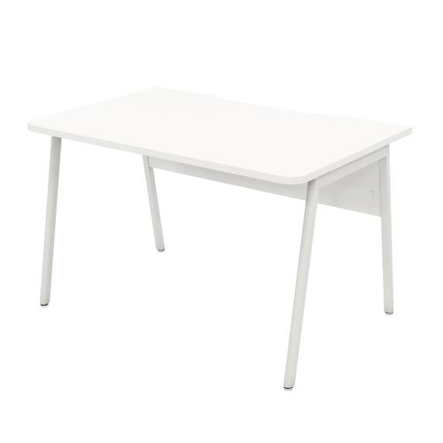 L&P ASCEND 1200 Rectangular Desk White/White