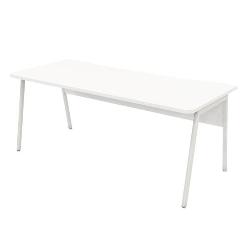 L&P ASCEND 1800 Rectangular Desk White/White