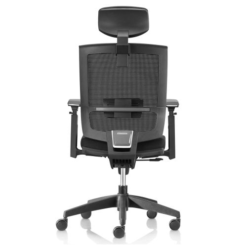 DRAYTON Black Task Chair (with headrest and seat slide)