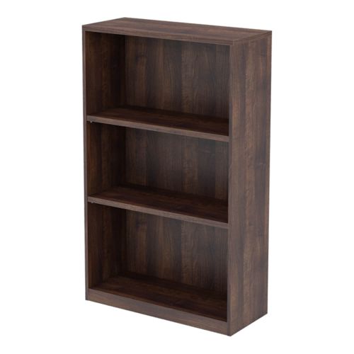 L&P INFINITY 1309H x 800W 2-Shelf Bookcase Walnut