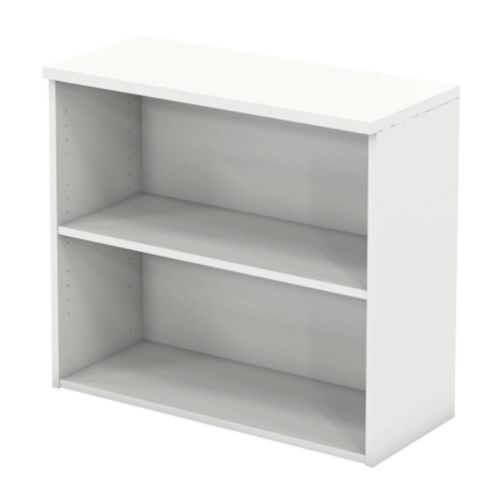 L&P INFINITY 725H x 800W 1-Shelf Bookcase White