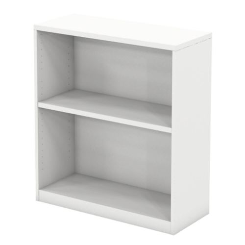 L&P INFINITY 893H x 800W 1-Shelf Bookcase White