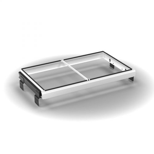 L&P Sig sliding filing frame for wooden door cupboards white (not for tambours)