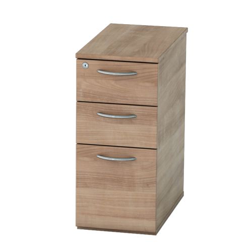 L&P SATELLITE Narrow Pedestal Three Drawer 555mm Birch