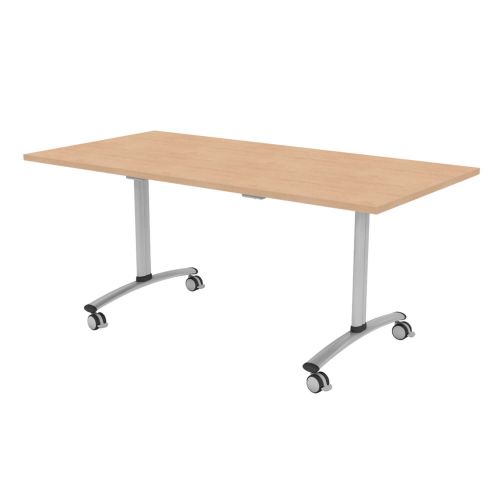L&P TILT TOP Rectangular Table 1200mm Silver Beech