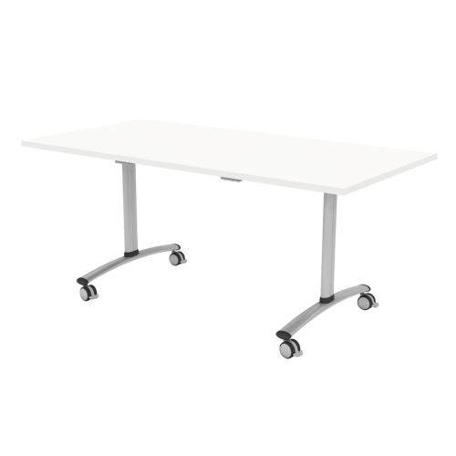 L&P TILT TOP Rectangular Table 1200mm Silver White