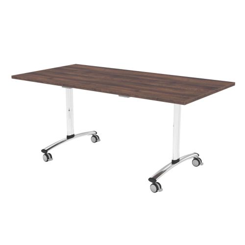 L&P TILT TOP Rectangular Table 1400mm Chrome Walnut