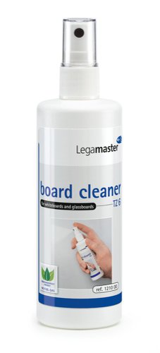 Get a practical 150ml spray bottle with atomizer for cleaning whiteboards and glassboards. This alcohol-based cleaning spray effectively removes board marker ink, ghosting, stains and dust.