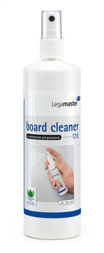 Get a practical 250ml spray bottle with atomizer for cleaning whiteboards and glassboards. This alcohol-based cleaning spray effectively removes board marker ink, ghosting, stains and dust.