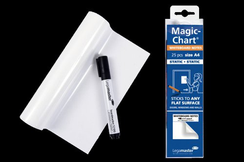 Legamaster Magic-Chart Notes Plain whiteboard foil A4  34512J