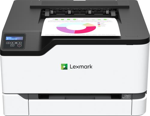 8LE40N9113 | With colour output of up to 24 pages per minute*, high-yield replacement toner cartridges and connectivity via Wi-Fi and gigabit Ethernet, the Lexmark C3326dw provides the added performance that small workgroups need, all in a compact package. Powered by a 1-GHz multi-core processor and 512 MB of memory, this lightweight printer is easy to set up and easy to keep going. With one-piece toner cartridges and long-life imaging components, you’ll spend more time printing and less time replacing supplies. Standard two-sided printing saves paper, whilst Lexmark full-spectrum security helps to protect your network.