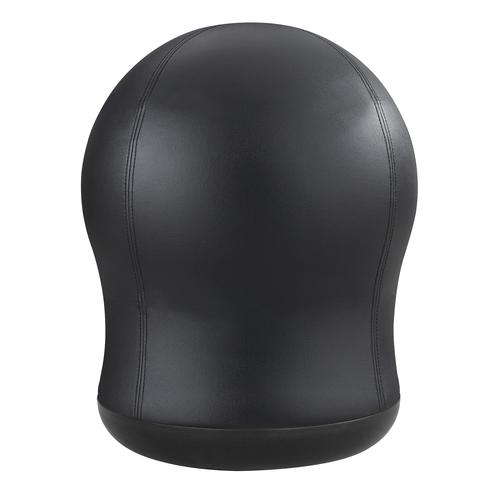 Safco Zenergy Swivel Ball Chair Black Vinyl with 360 deg Swivel Base 4760BV