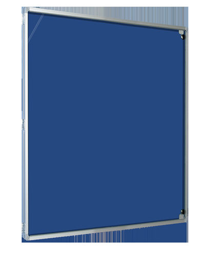Magiboards Lockable Blue Felt Noticeboard 900x1200mm  - GF1AB4PBLU