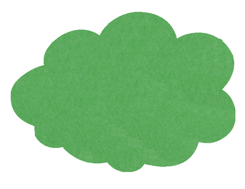 MagiShape 670 x 480mm Cloud Notice Board Green LPNXCLD67GRE