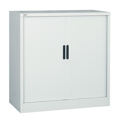Side Opening Tambour Unit, 1016H X 1000W X 486D, Grey, Supplied Empty