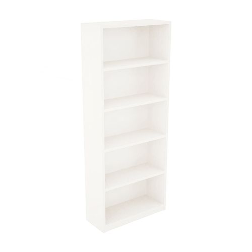 Open Bookcase With 4 Adjustable Shelves, 1967H X 802W X 397D, 25mm Top & Bottom, 18mm Back Board, White
