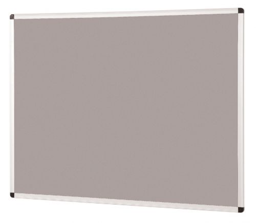 381031 Aluminium framed premium office noticeboards - grey