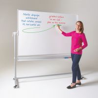 WriteOn Revolving Whiteboard - 900 x 1200mm (HxW) - Magnetic
