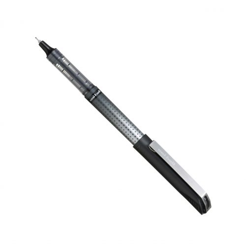 uni-ball EYE Needlepoint UB-185S Rollerball Pen 0.5mm Tip Black Plastic Free Packaging (Pack 12) - 125930000