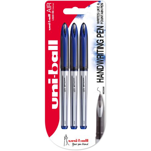Uni-Ball Air UBA 188L Rollerball Pen Blue PK3
