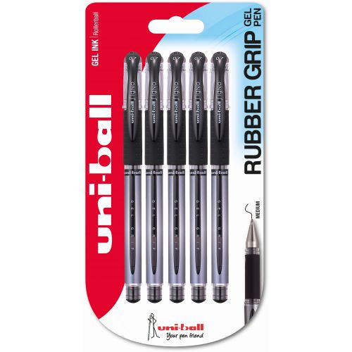 uni-ball Signo Gel Grip UN-151S Black PK5