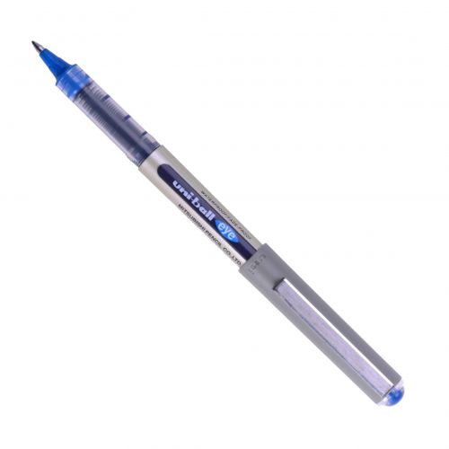 uni-ball Eye Fine UB-157 Liquid Ink Rollerball Pen 0.7mm Tip 0.5mm Line Blue (Pack 12)