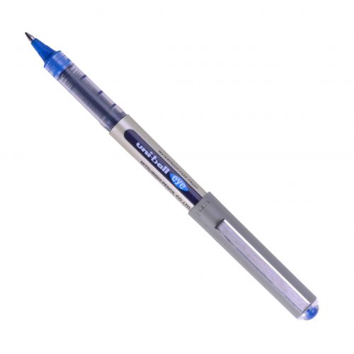 uni-ball Eye Fine UB-157 Liquid Ink Rollerball Pen 0.7mm Tip 0.5mm Line Blue (Pack 12) - 52440500