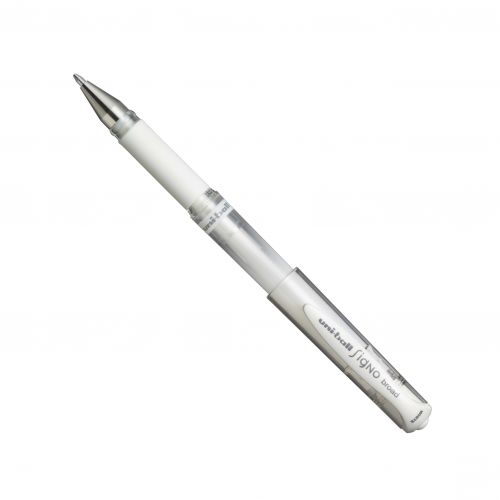 uni-ball Signo Broad UM-153 Pen Metallic White PK12