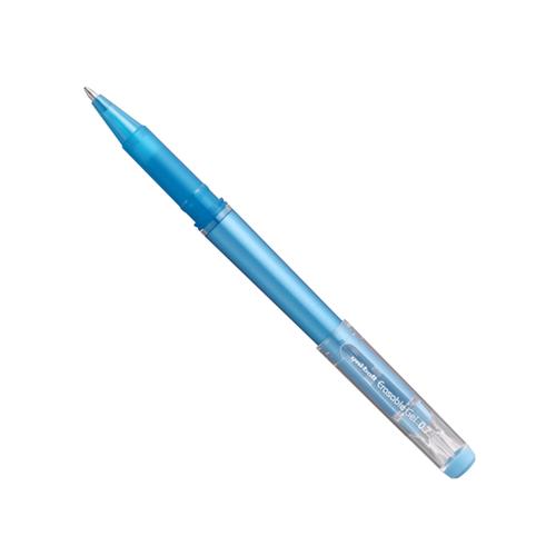 87518UB - uni-ball Erasable  UF-222-07 Gel Capped Pen 0.7mm Tip Sky Blue (Pack 12) - 233825000