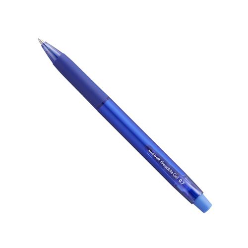 uni-ball Erasable URN-181-07 Gel Retractable Pen 0.7mm Tip Blue (Pack 12) - 305706000