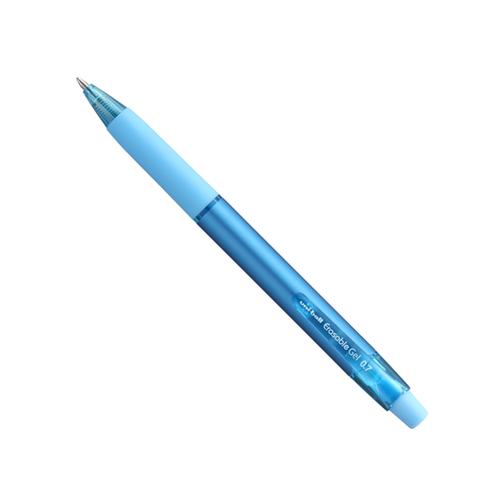 uni-ball Erasable URN-181-07 Gel Retractable Pen 0.7mm Tip Sky Blue (Pack 12) - 305755000