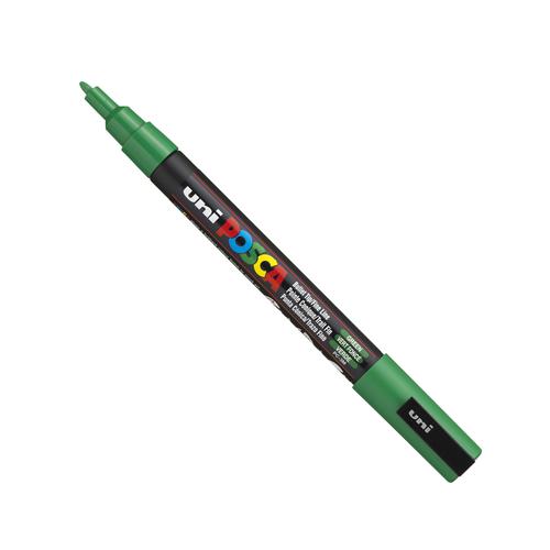 Posca PC-3M Paint Marker Water Based Fine Line Width 0.9 mm - 1.3 mm Green (Single Pen) - 284620000 27502UB Buy online at Office 5Star or contact us Tel 01594 810081 for assistance
