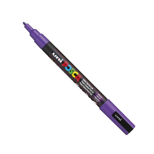 Posca PC-3M Paint Marker Water Based Fine Line Width 0.9 mm - 1.3 mm Violet (Single Pen) - 284653000 Mitsubishi Pencil Company