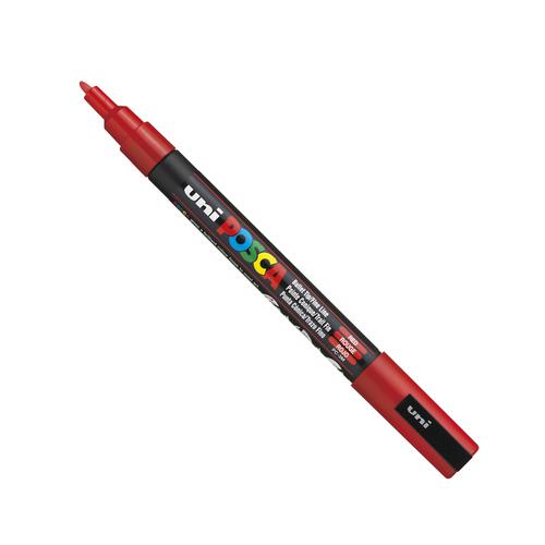 27530UB | Get your art and craft on with a POSCA. This multi-surface pen is non-toxic and doesn’t bleed through surfaces so it’s the ideal choice for a creative afternoon making cards, designing decorations and customising clothes. Versatile and vibrant, the PC-3M fine bullet tip can be enjoyed by artists, crafters and customizers alike. Its steady line and solid colour gives you the power to customise, create, decorate or make your mark on anything that inspires you.POSCA paint markers are great value because one pen has so many uses. It contains water-based pigment ink (so no nasties) that’s lightfast, water resistant and will write on almost any surface including ceramics, wood, paper, glass, plastic, textiles and metal. Let your creativity shine with POSCA, this multi-use paint marker is available in a number of vibrant, opaque solid colours. You can mix the shades while the paint is wet and overlay colours on top of one another when they dry. With POSCA the possibilities are endless.